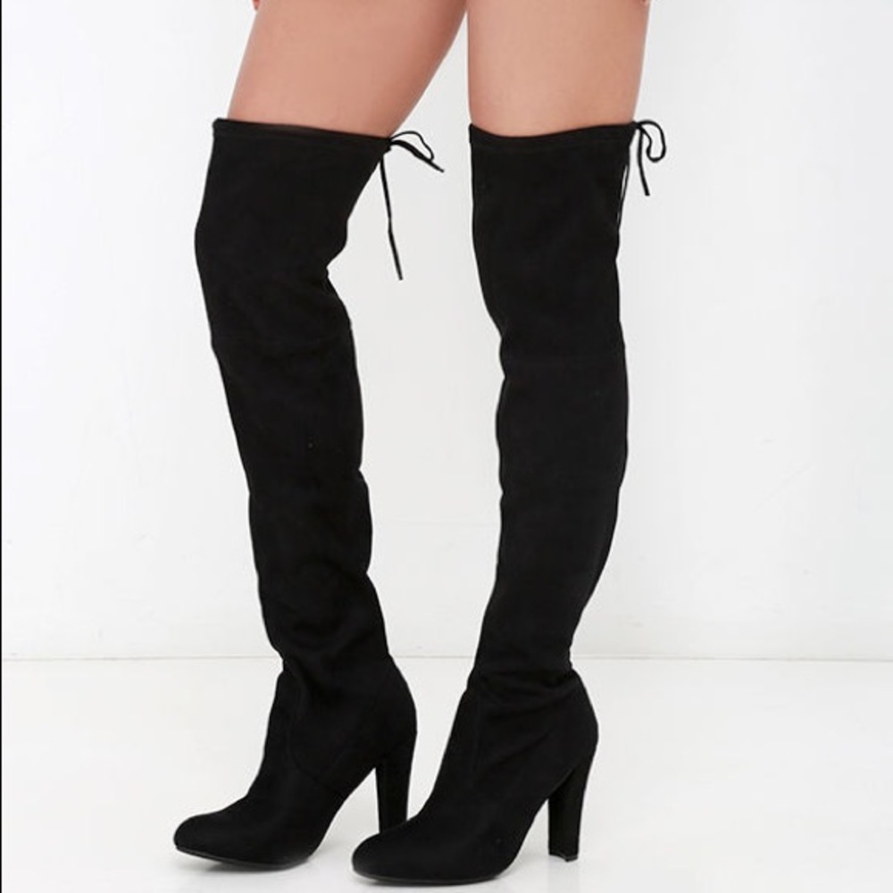 New Steve Madden ‘Gorgeous’ thigh high boots Sz 8M